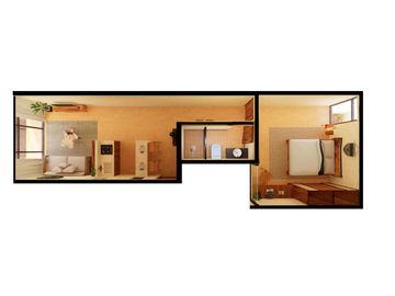 Departamento en venta en Mahahual de 1 recamara frente al mar
