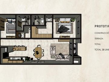 Departamento de 2 recámaras en venta en playa del carmen SOBRE AVENIDA 38 AMENIDADES DE LUJO