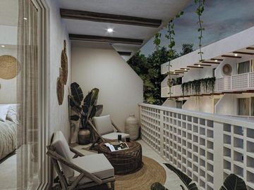 DEPARTAMENTO 1 HABITACION EN TULUM LOFT EN PREVENTA. ALBERCA/SPA/CLUB DE PLAYA