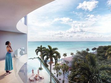 Departamento de 2 recámaras con vista al mar | pádel interior | golf range