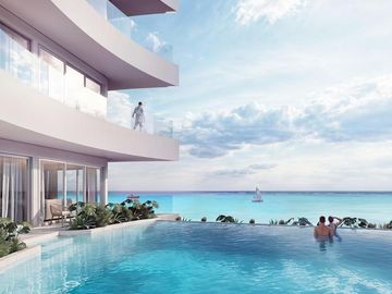 Departamento de 2 recámaras con vista al mar | pádel interior | golf range