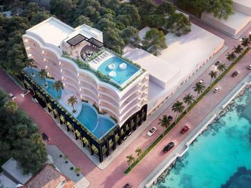 Departamento de 2 recámaras con vista al mar | pádel interior | golf range