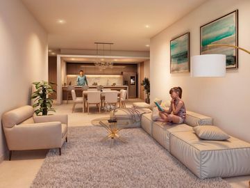 Departamento de 2 recámaras con vista al mar | pádel interior | golf range
