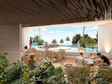 Departamento de 2 recámaras con vista al mar | pádel interior | golf range