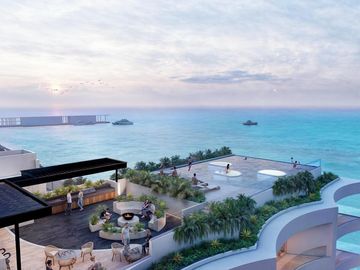 Departamento de 2 recámaras con vista al mar | pádel interior | golf range