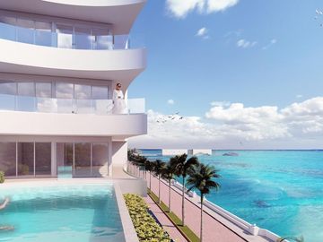 Departamento de 2 recámaras con vista al mar | pádel interior | golf range