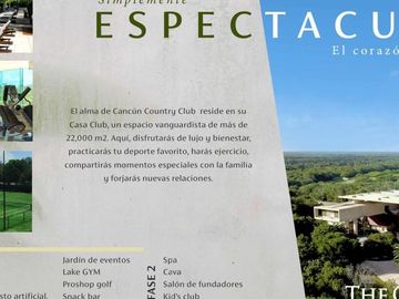 VILLA EN CANCUN COUNTRY CLUB CON CAMPO DE FUTBOL Y PALAPA PRIVADA(VLB)