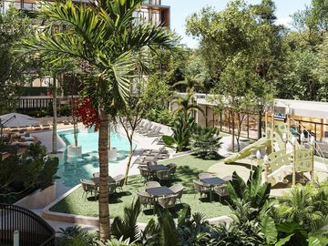 Estudio en Preventa con Alberca, Pádel y más en Playa del Carmen