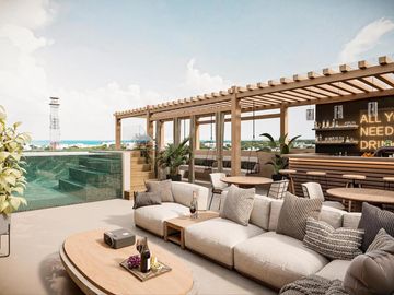 Departamento en Venta 1 Habitación  en Playa del Carmen Amueblado
