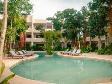 AMPLIO Departamento con Alberca Privada, Espacioso, TULUM, ZONA ALTA PLUSVALIA