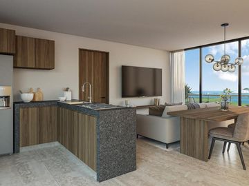 VENTA DE DEPARTAMENTO EN CANCUN 2 HBT CON GYM Y SPA