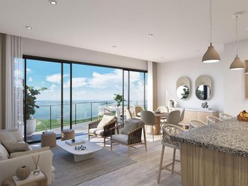 DEPARTAMENTO EN VENTA, CANCÚN, 1 HABITACIÓN CON ALBERCA.