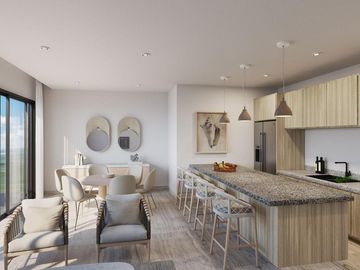 DEPARTAMENTO EN VENTA, CANCÚN, 1 HABITACIÓN CON ALBERCA.