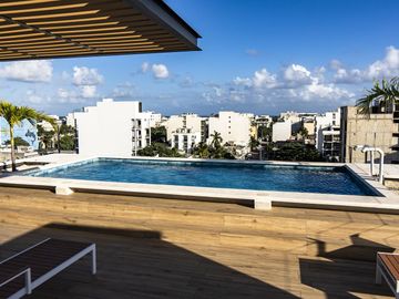 ESTUDIO EN VENTA PLAYA DEL CARMEN ENTREGA INMEDIATA ALBERCA/LOBY/HAMACAS