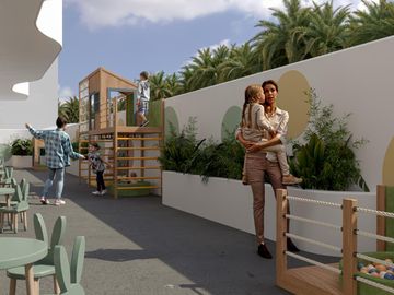 Departamento de 1 Recámara con terraza privada y vista impresionante de la Laguna Nichupté.