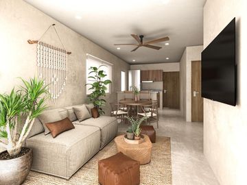 Departamento en venta en Bacalar de 2 habitaciones con alberca
