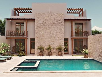 Departamento en venta en Bacalar de 2 habitaciones con alberca