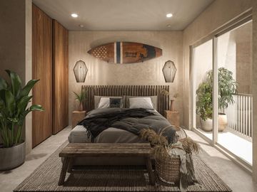 Departamento en venta en Bacalar de 2 habitaciones con alberca