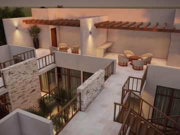 Departamento en venta en Bacalar de 2 habitaciones con alberca