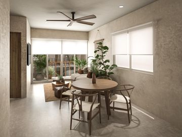 Departamento en venta en Bacalar de 2 habitaciones con alberca