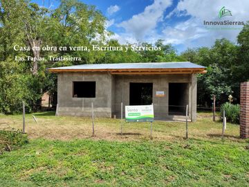 Venta Casa en obra en Las Tapias, Traslasierra. Escritura y Servicios