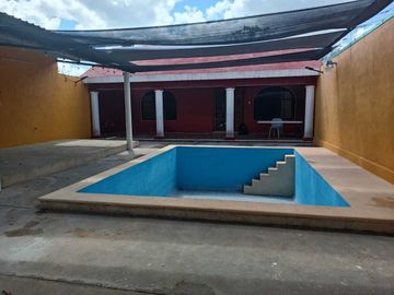 Casa perfecta para fiestas y eventos con piscina en Dzilam Gonzales