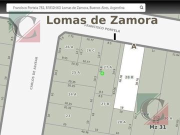 Lote de 10x30 mts Lomas de Zamora centro