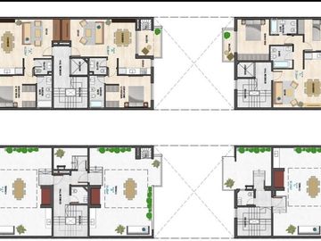 Departamento en  venta 2 ambientes con gran terraza propia y  cochera