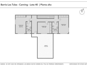 Casa en Los Talas  - 3 dormitorios - lote interno proximo a la entrada