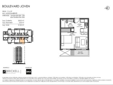 Venta Departamento 2 ambientes con balcón - en Tigre
