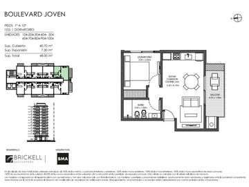 Venta Departamento 2 ambientes con balcón - en Tigre