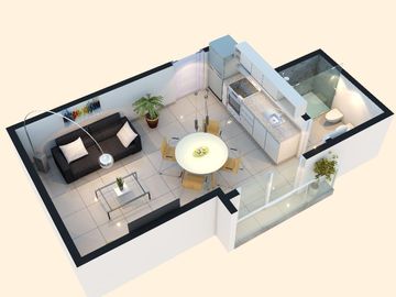 Departamento de pozo en banfield este