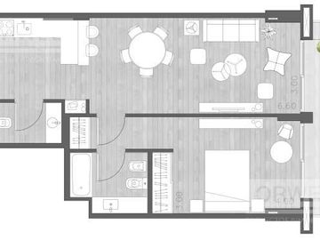 Departamento 2 ambientes a estrenar!!