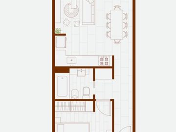 Departamento 2 ambientes en Venta en Villa Ballester