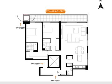 DEPARTAMENTO PREMIUM DE DOS DORMITORIOS VENTA SEGURIDAD 24HS PUERTO NORTE ROSARIO