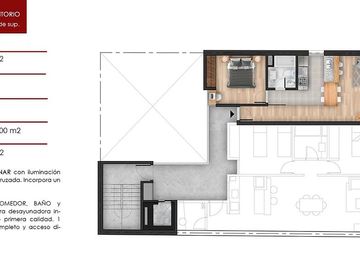 Venta - Departamento de un dormitorio, a estrenar, al frente, con balcón en Barrio Martin.