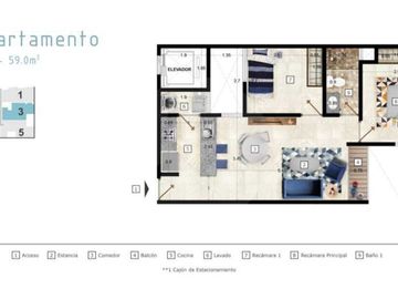 Departamento en venta en Ajusco