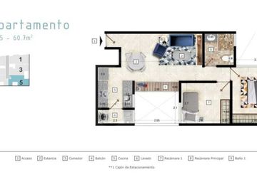 Departamento en venta en Ajusco