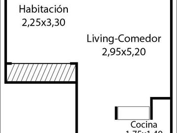 Venta monoambiente con balcón sobre Av. Patricios, Barracas
