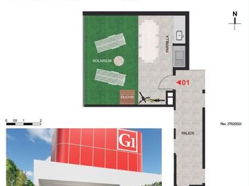 Departamento 2 dormitorios en centro en venta.