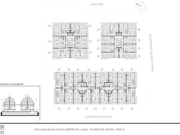 Departamento 3 Ambientes en Vicente López Río Amplia vista