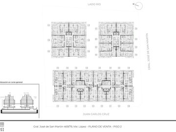 Departamento 3 Ambientes en Vicente López Río Amplia vista