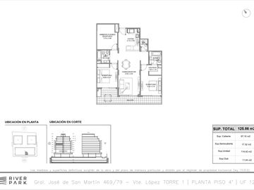 Departamento 3 Ambientes en Vicente López Río Amplia vista