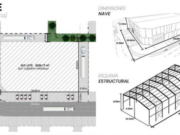 DEPOSITO/NAVE Premium 1.660 M2 en complejo Duorum de Norlog
