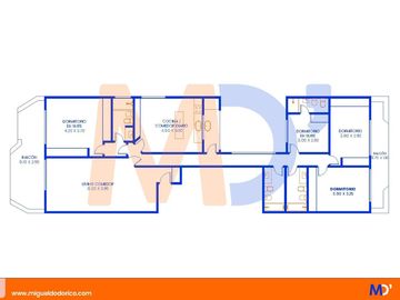 Venta departamento 4 ambientes con 2 cocheras y terraza con quincho