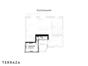Departamento de oportunidad con 2 dormitorios y terraza exclusiva, alquilado