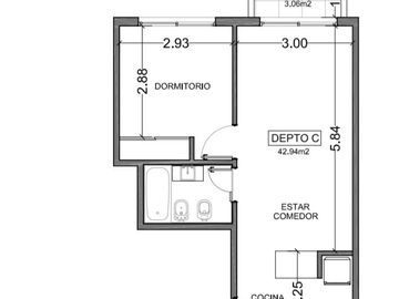 Venta DOS Ambientes con Terminaciones de Calidad y Amenities a ESTRENAR, CABALLITO