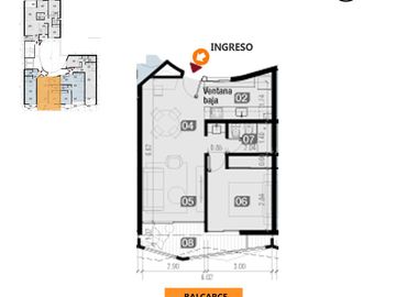 Departamento un dormitorio en venta Centro Rosario