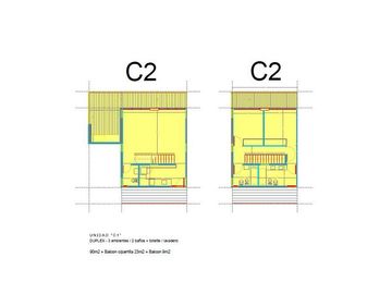 Venta Departamento. 3 amb. en Dúplex con Balcón y Parrilla en  Terrazas de Santa María, Villanueva