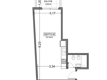 AMPLIO MONOAMBIENTE con Terminaciones de Calidad y Amenities a ESTRENAR, Venta CABALLITO